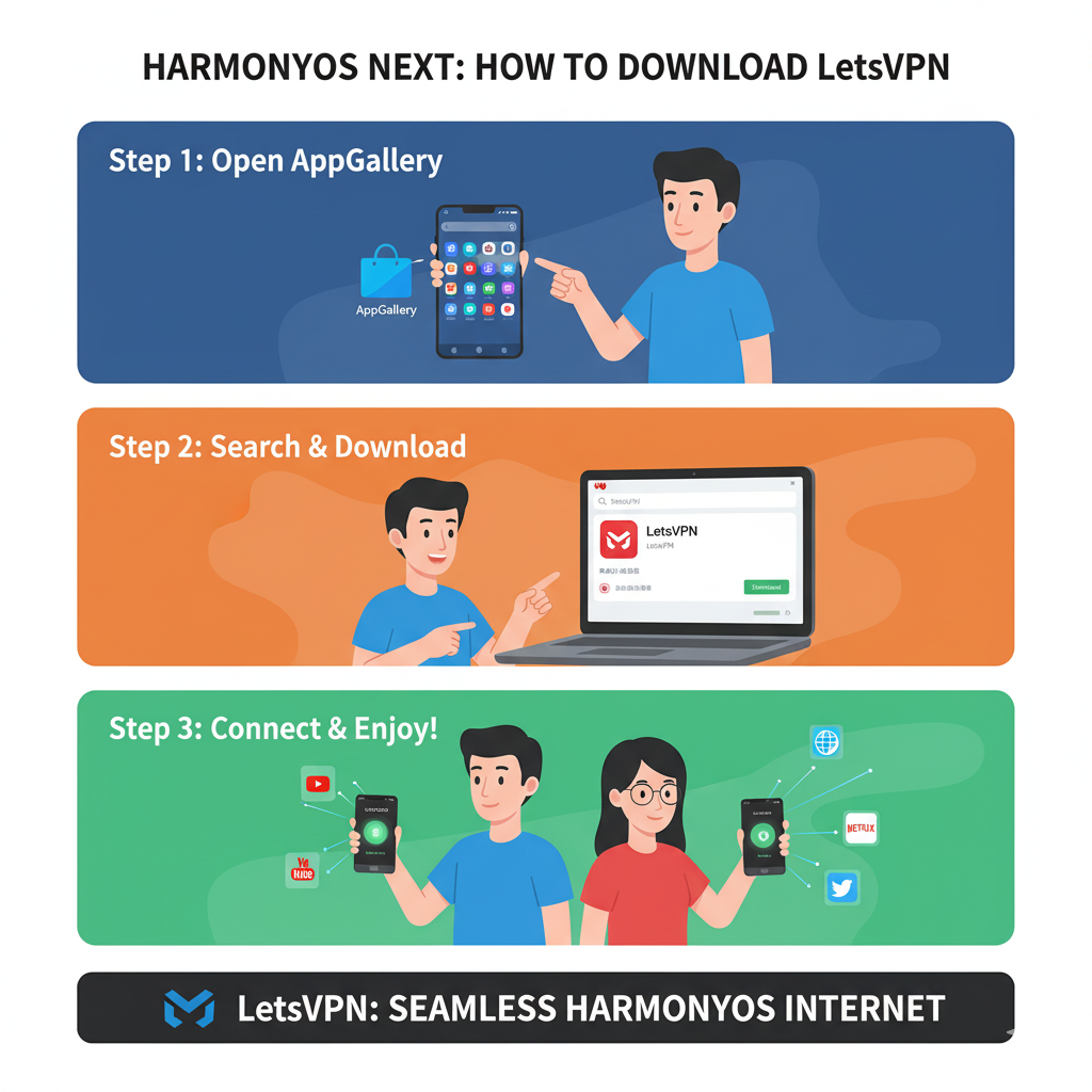 HarmonyOS NEXT 纯血鸿蒙 如何下载快连VPN？